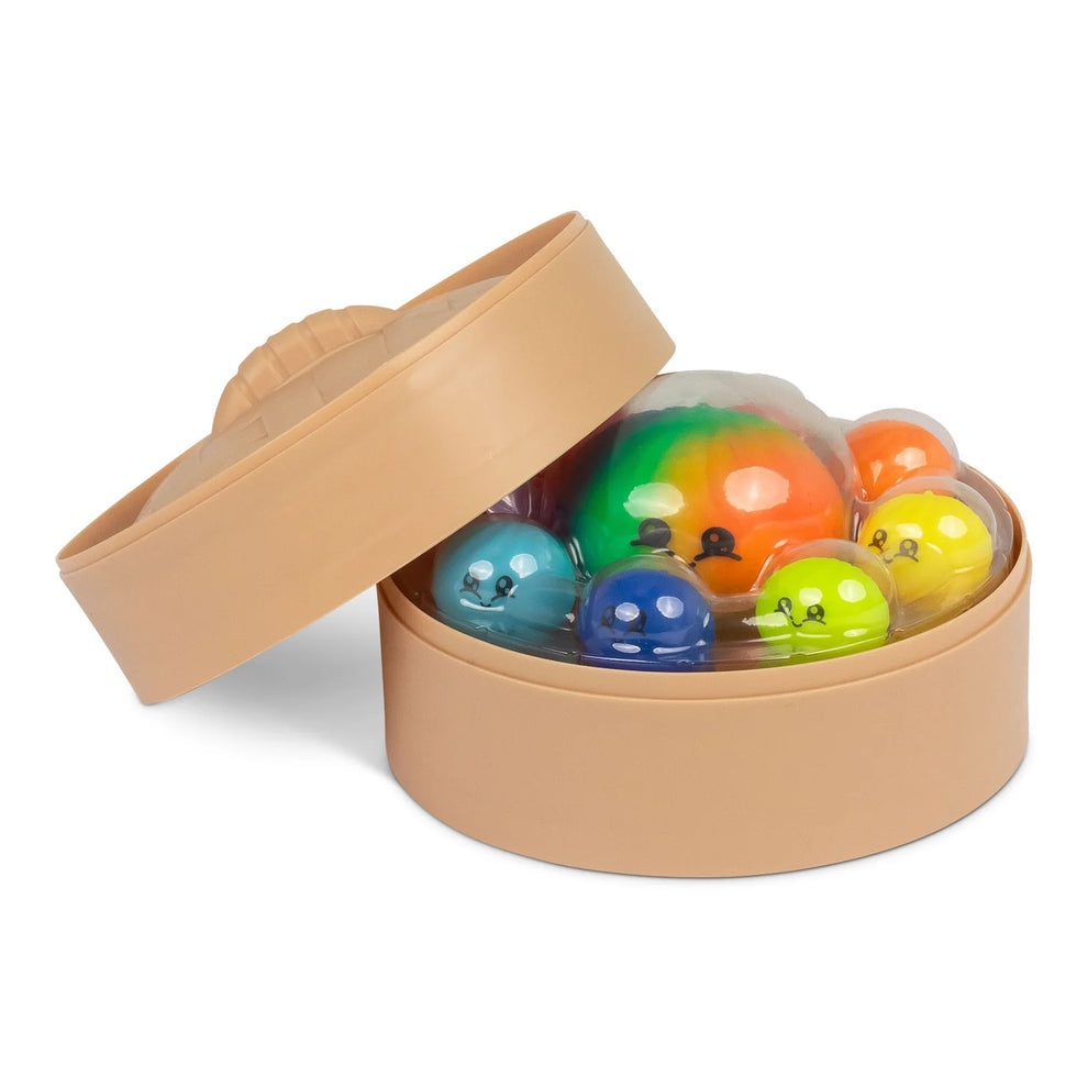 Scrunchems Mega Rainbow Dumpling Set - 1 Big, 8 Mini Dumplings
