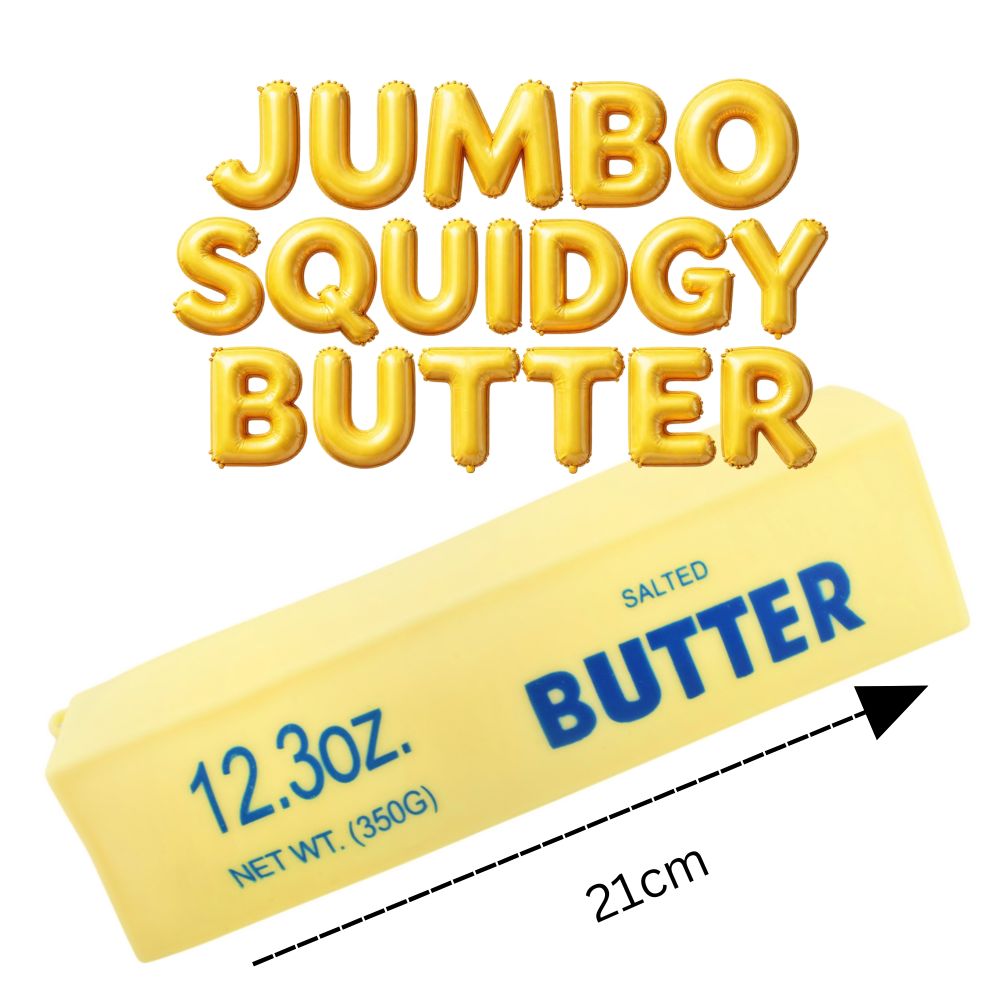 Jumbo Squishy Squidgy Butter - Dough Filled 21cm