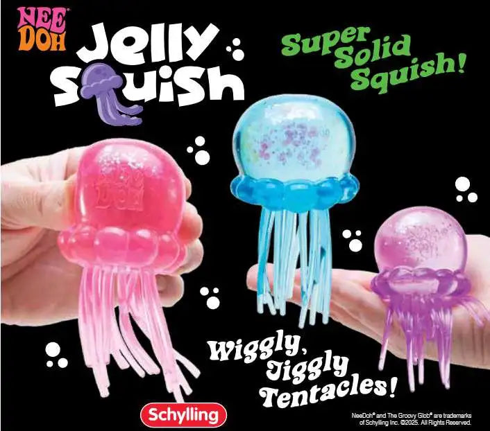Needoh Jelly Squish - Pink, Blue or Purple