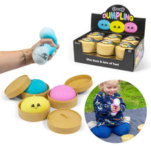 Scrunchems Dumpling Squishy Squeezy Stretchy Toy in Pink, Blue or Yellow