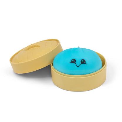 Scrunchems Dumpling Squishy Squeezy Stretchy Toy in Pink, Blue or Yellow