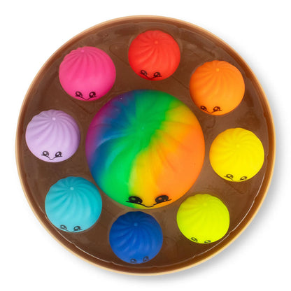 Scrunchems Mega Rainbow Dumpling Set - 1 Big, 8 Mini Dumplings