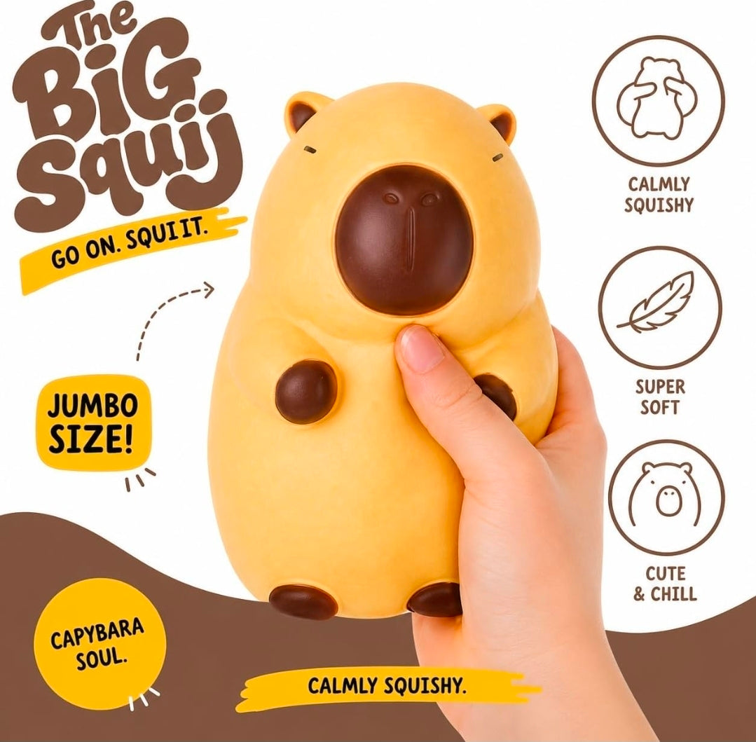 The Big Squij Capybara Jumbo Squishy