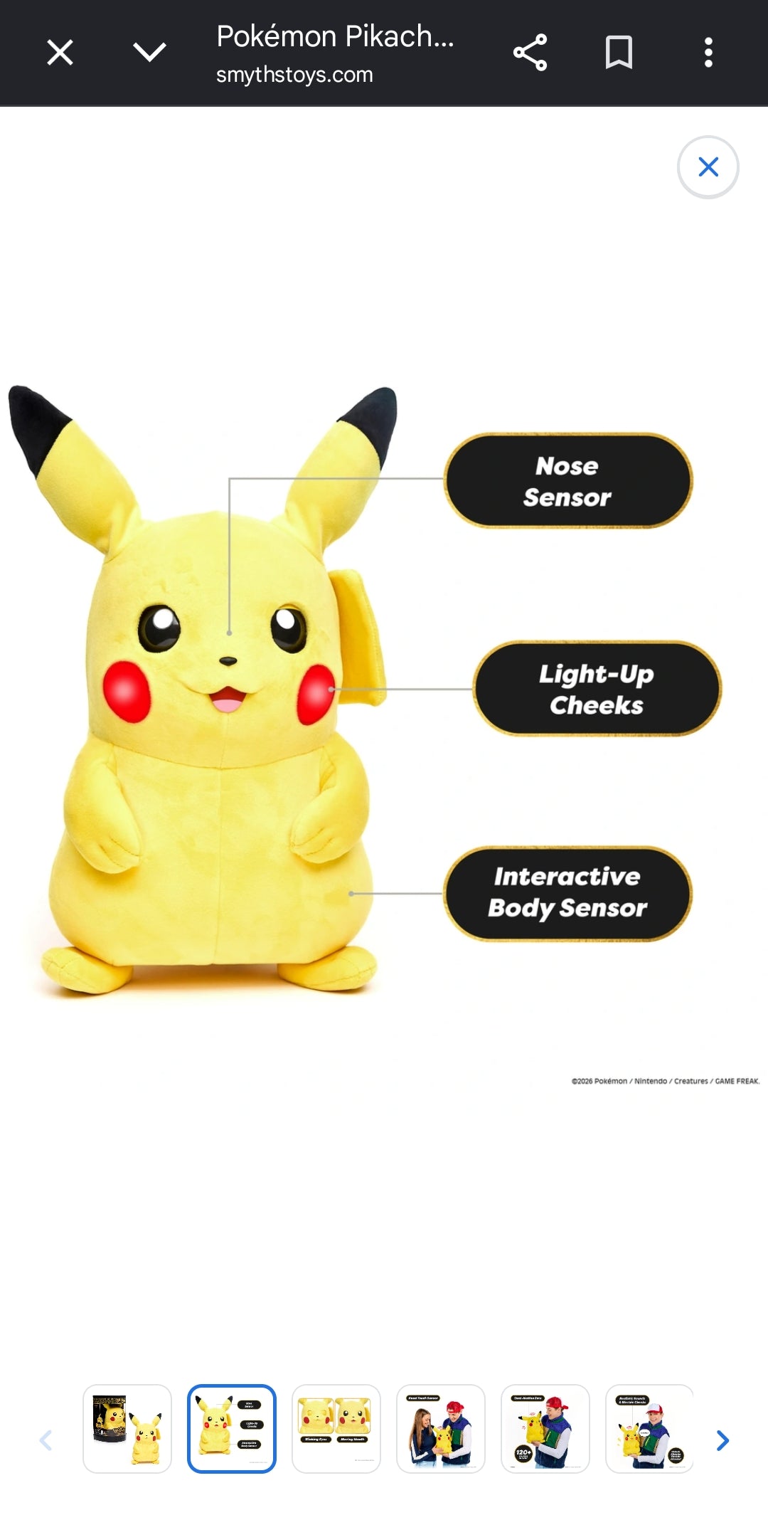 Pokemon Pikachu Puppetronics by RealFx Interactive Toy