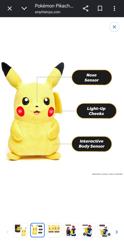 Pokemon Pikachu Puppetronics by RealFx Interactive Toy