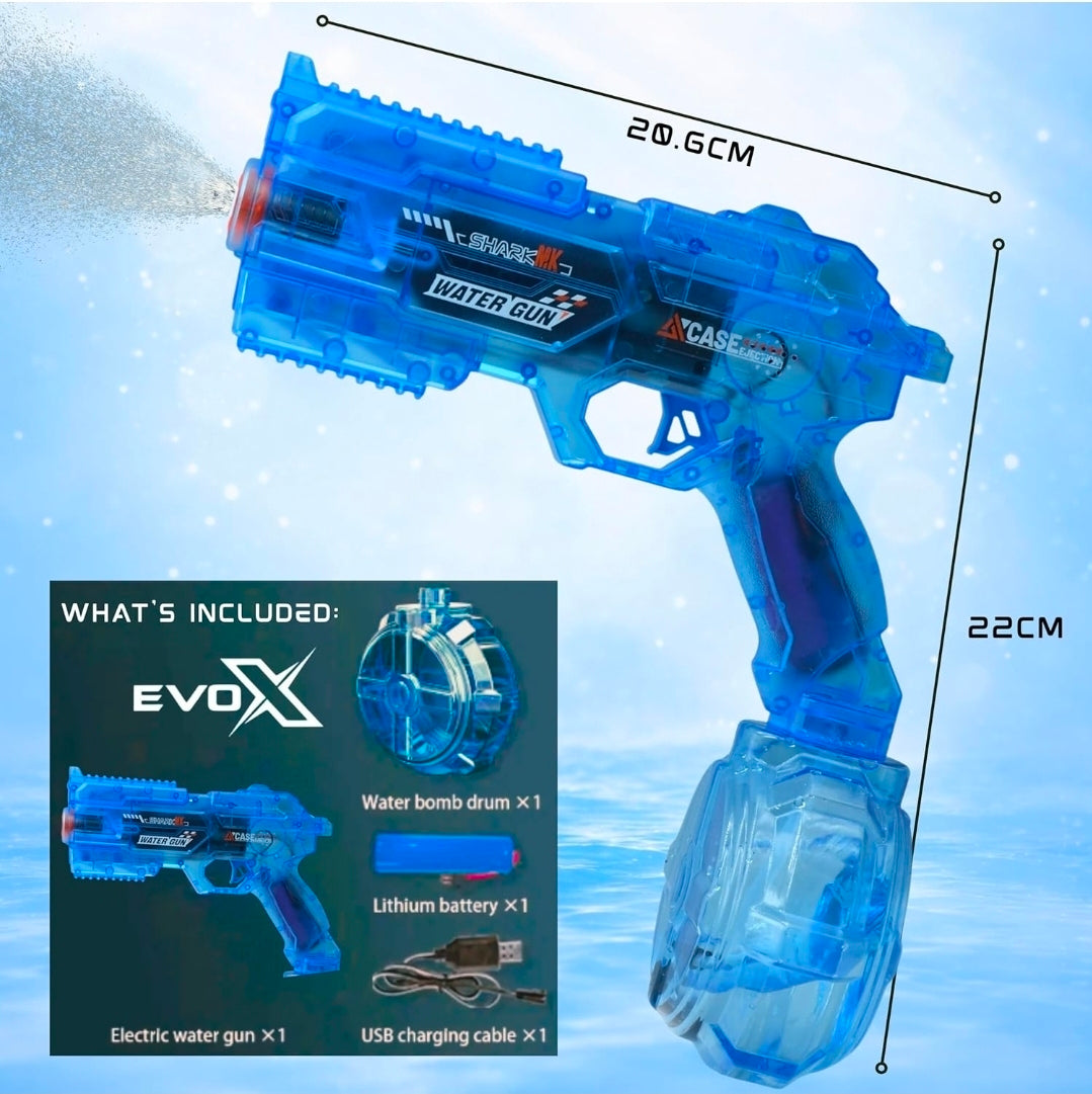 Evo-X Rapid Fire Light Up Water Gun Pistol