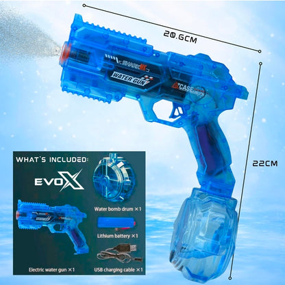Evo-X Rapid Fire Light Up Water Gun Pistol