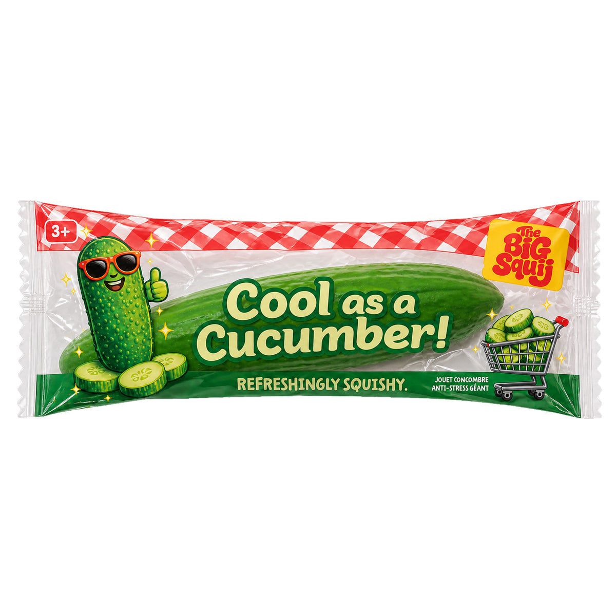 Big Squij Cucumber Jumbo Squishy