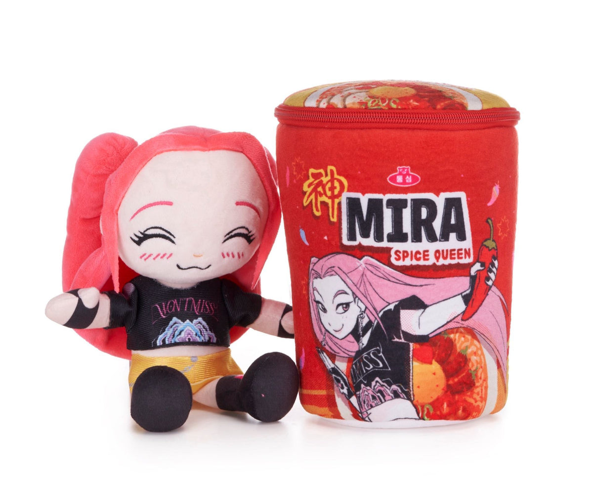 KPop Demon Hunters Noodle Pot Plush Doll and Holder