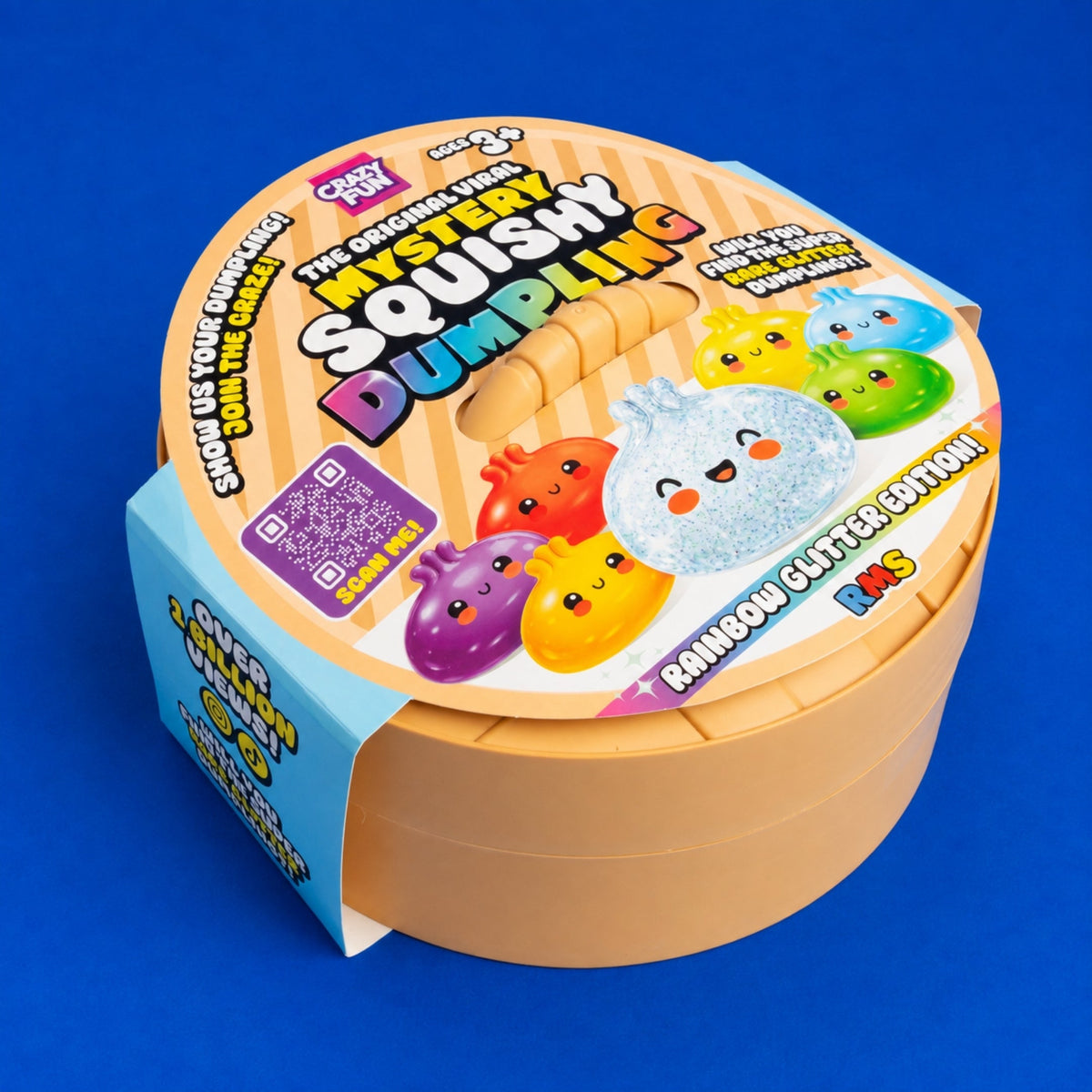 RMS MEGA JUMBO 28cm Mystery Squishy Dumpling - Rainbow Glitter Edition - DELIVERY FROM 2ND NOVEMBER