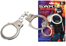 Metal Handcuffs Toy for Fancy Dress and Pretend Play (with safety release)