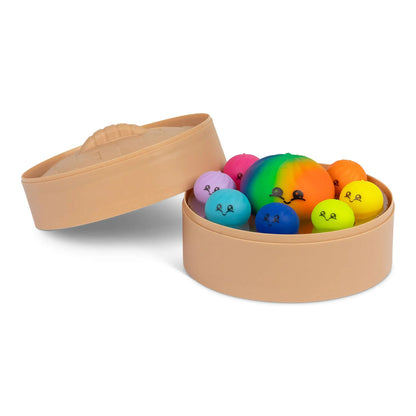 Scrunchems Mega Rainbow Dumpling Set - 1 Big, 8 Mini Dumplings