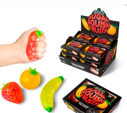 Scrunchems Sugar Squish Fruits - 3 Pack of Banana, Orange and Strawberry