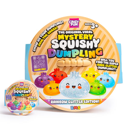 RMS MEGA JUMBO 28cm Mystery Squishy Dumpling - Rainbow Glitter Edition - DELIVERY FROM 2ND NOVEMBER
