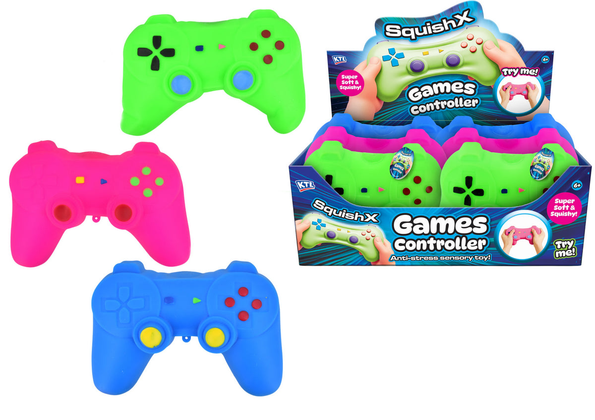 Squishy Games Controller in Green, Pink or Blue