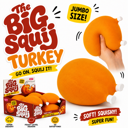 The Big Squij Turkey Jumbo Squishy