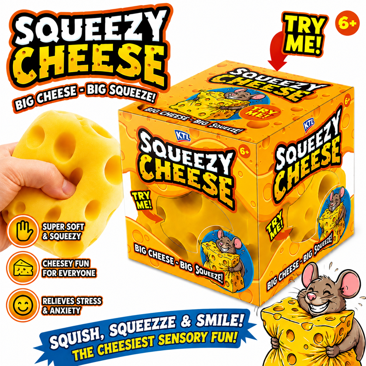 Squidgy Squeezy Jumbo Cheese