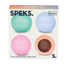Speks Mini Gump Memory Stress Ball 4 Pack - Cool