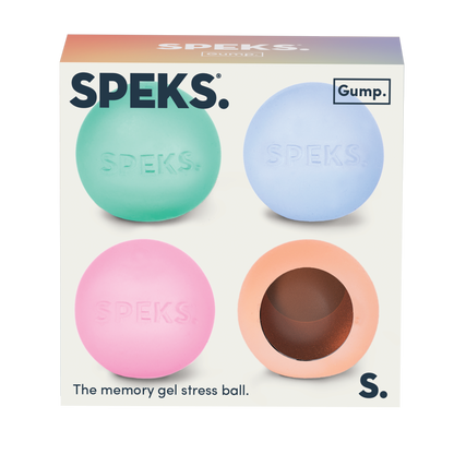 Speks Mini Gump Memory Stress Ball 4 Pack - Cool