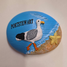 Portstewart Seagull Oval Magnet